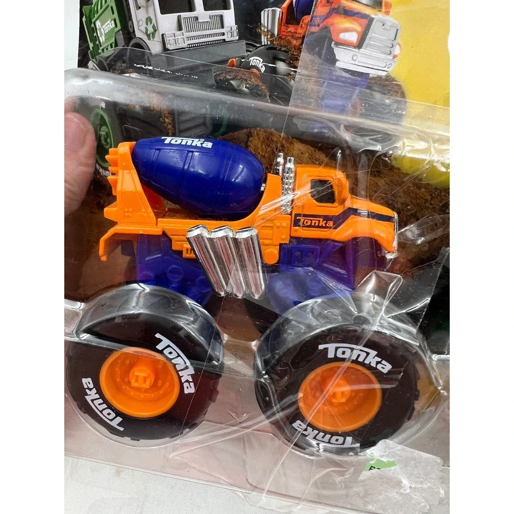 Tonka Monster Metal Movers 2 Pack Cement Mixer Garbage Truck Diecast 75th Anniv